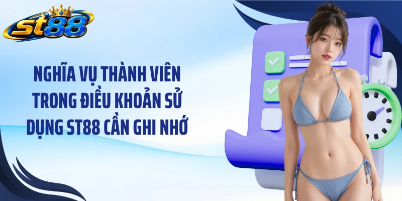 Nghĩa vụ thành viên trong điều khoản sử dụng ST88 cần ghi nhớ