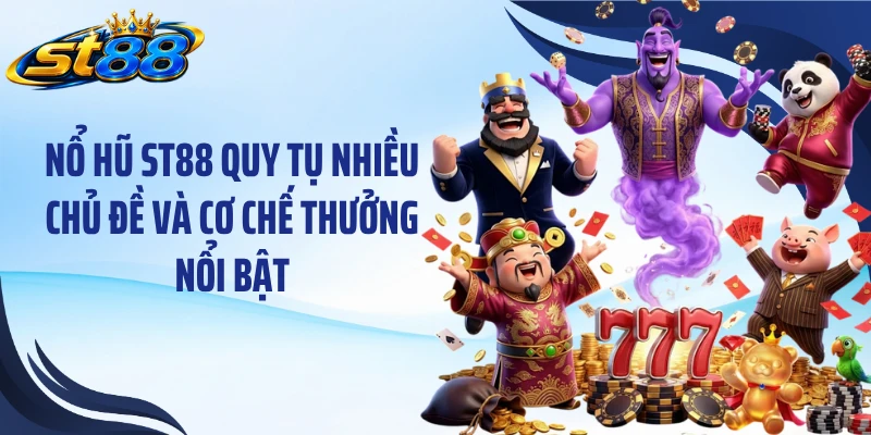Nổ hũ ST88 quy tụ nhiều chủ đề và cơ chế thưởng nổi bật